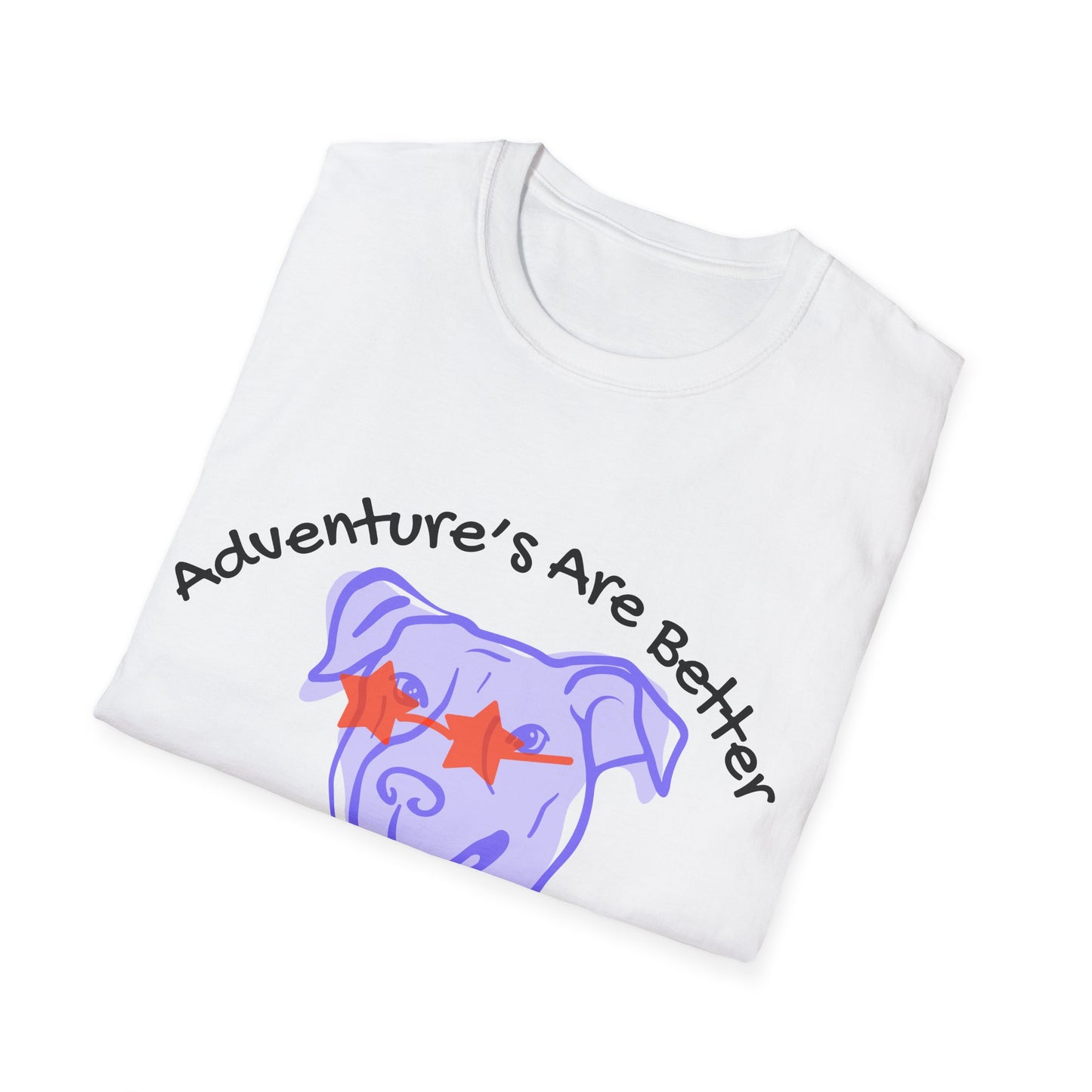 Adventure T-Shirt for Dog Lovers - "Adventures Are Better With A Wagging Tail!"
