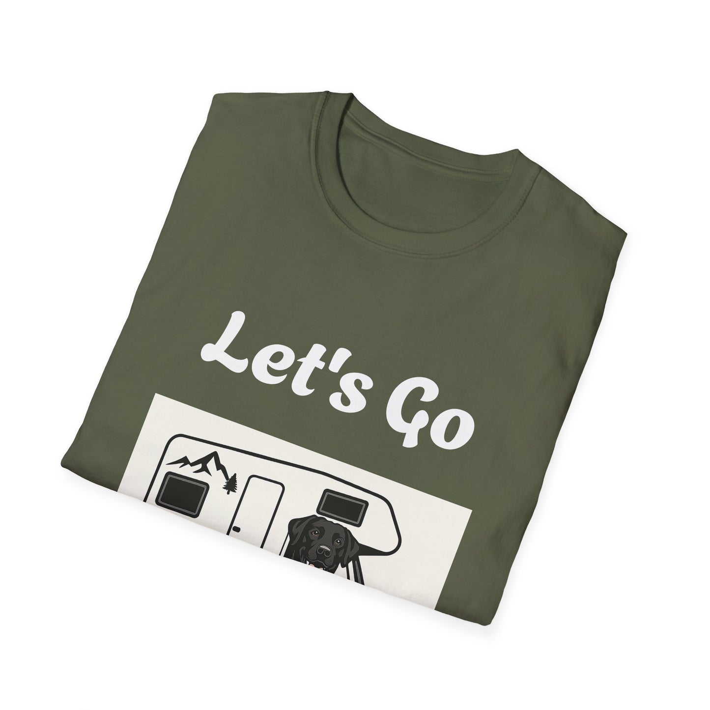 Unisex Softstyle T-Shirt 'Lets' Go Camping'