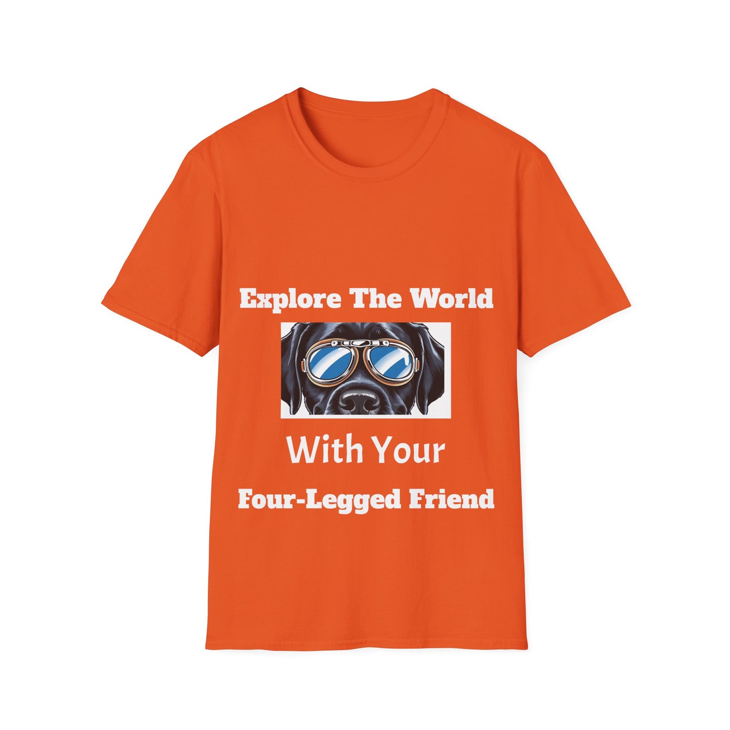Explore The World Unisex Softstyle T-Shirt - Dog Lover Tee
