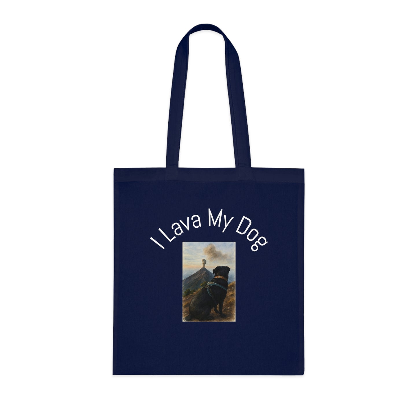 Artistic Dog Print Cotton Tote - Inspired by Nature & Adventure
