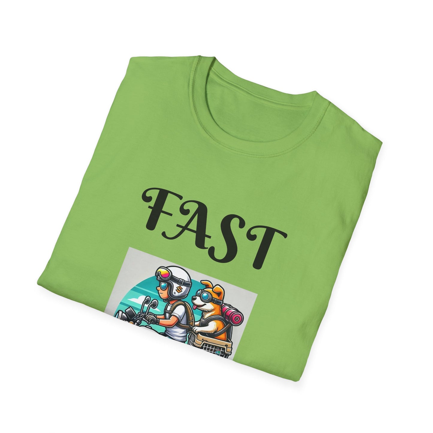Fast & Furryous Unisex Softstyle T-Shirt - Fun Graphic Tee for Animal Lovers