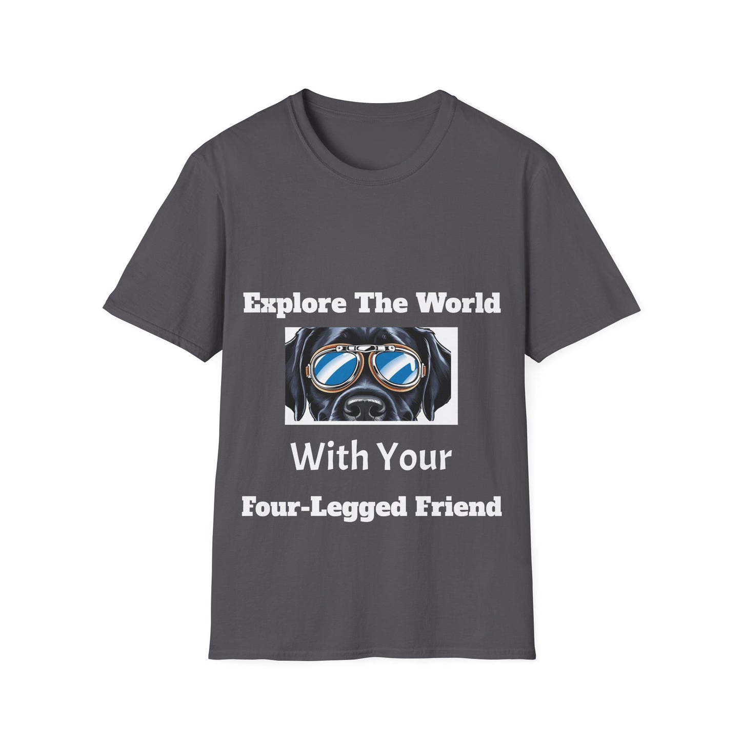 Explore The World Unisex Softstyle T-Shirt - Dog Lover Tee