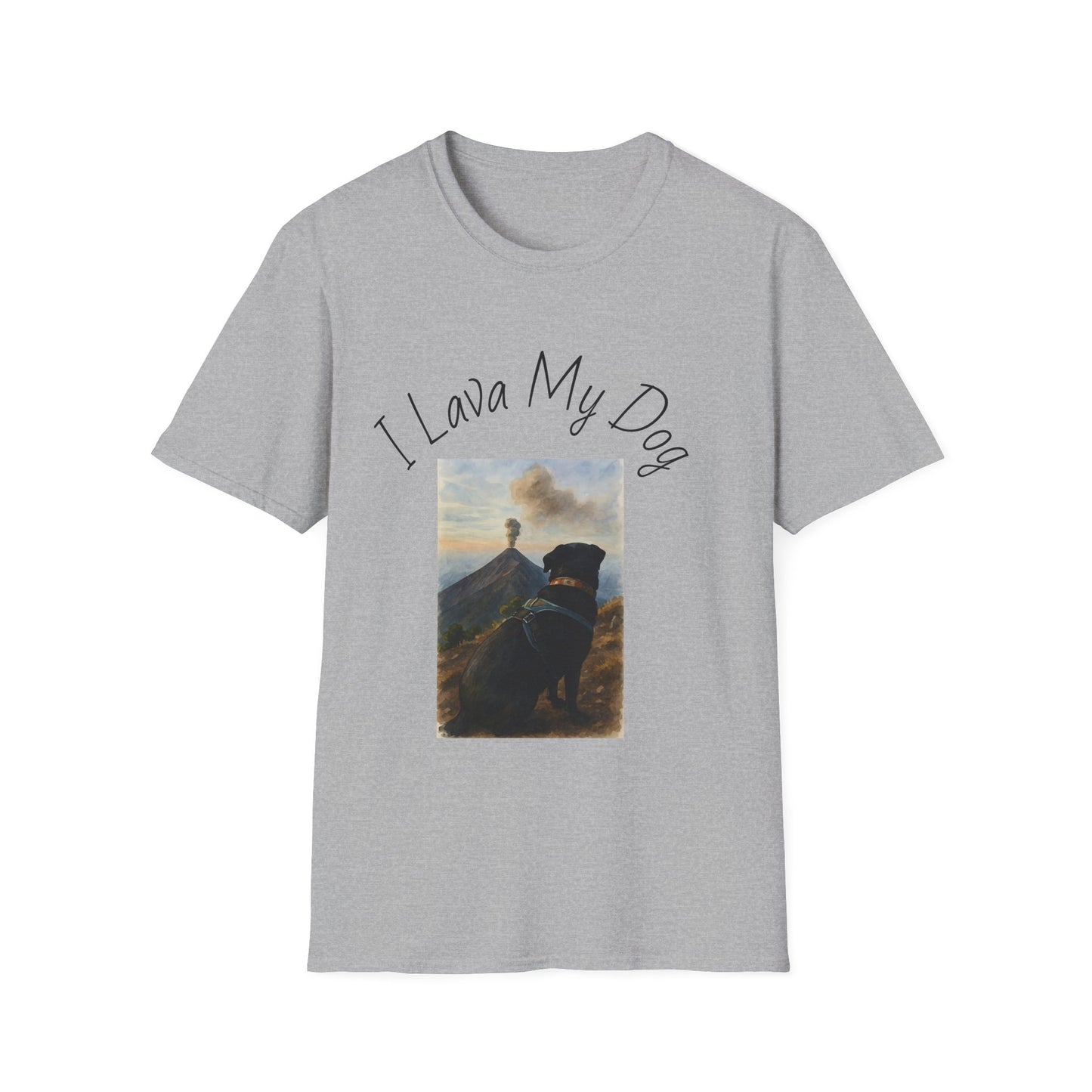 I Lava My Dog Unisex Softstyle T-Shirt – Perfect for Dog Lovers and Pet Owners