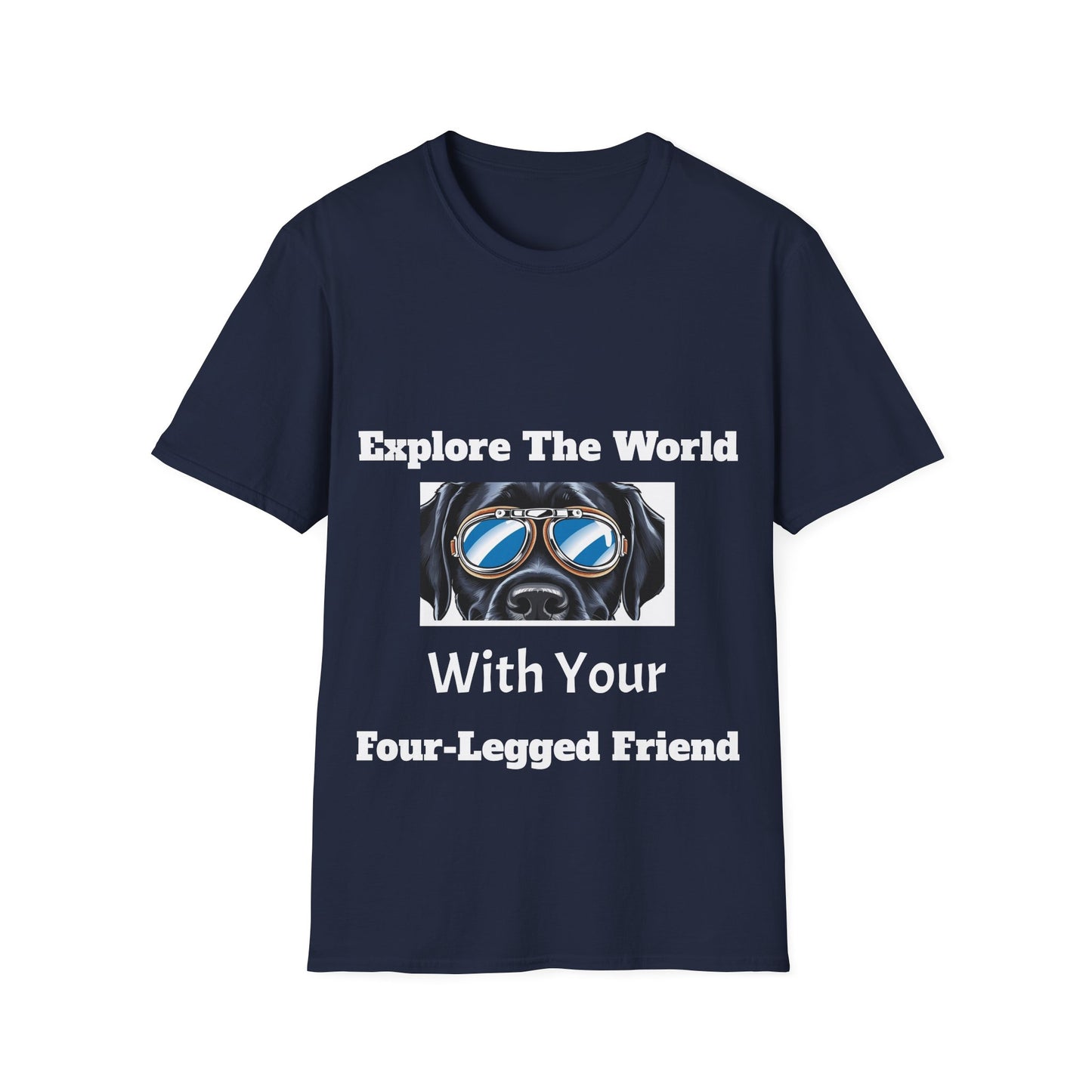 Explore The World Unisex Softstyle T-Shirt - Dog Lover Tee