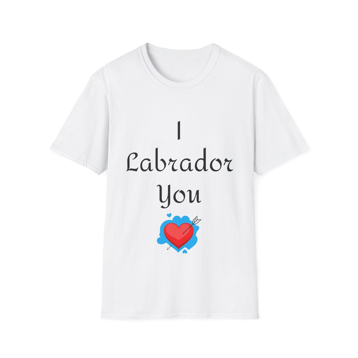 Labrador Love Unisex Softstyle T-Shirt - Cute Pet Owner Tee
