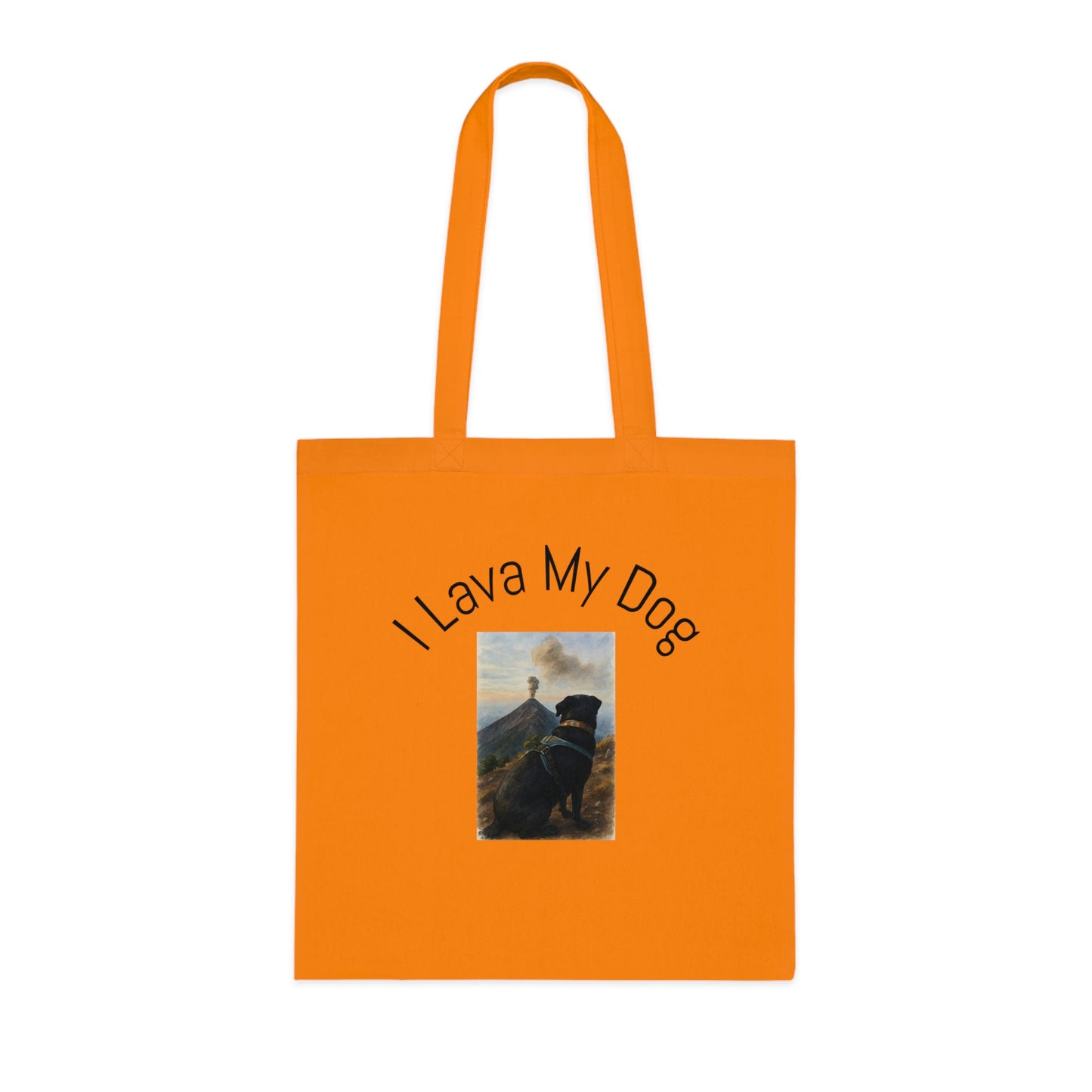 Artistic Dog Print Cotton Tote - Inspired by Nature & Adventure