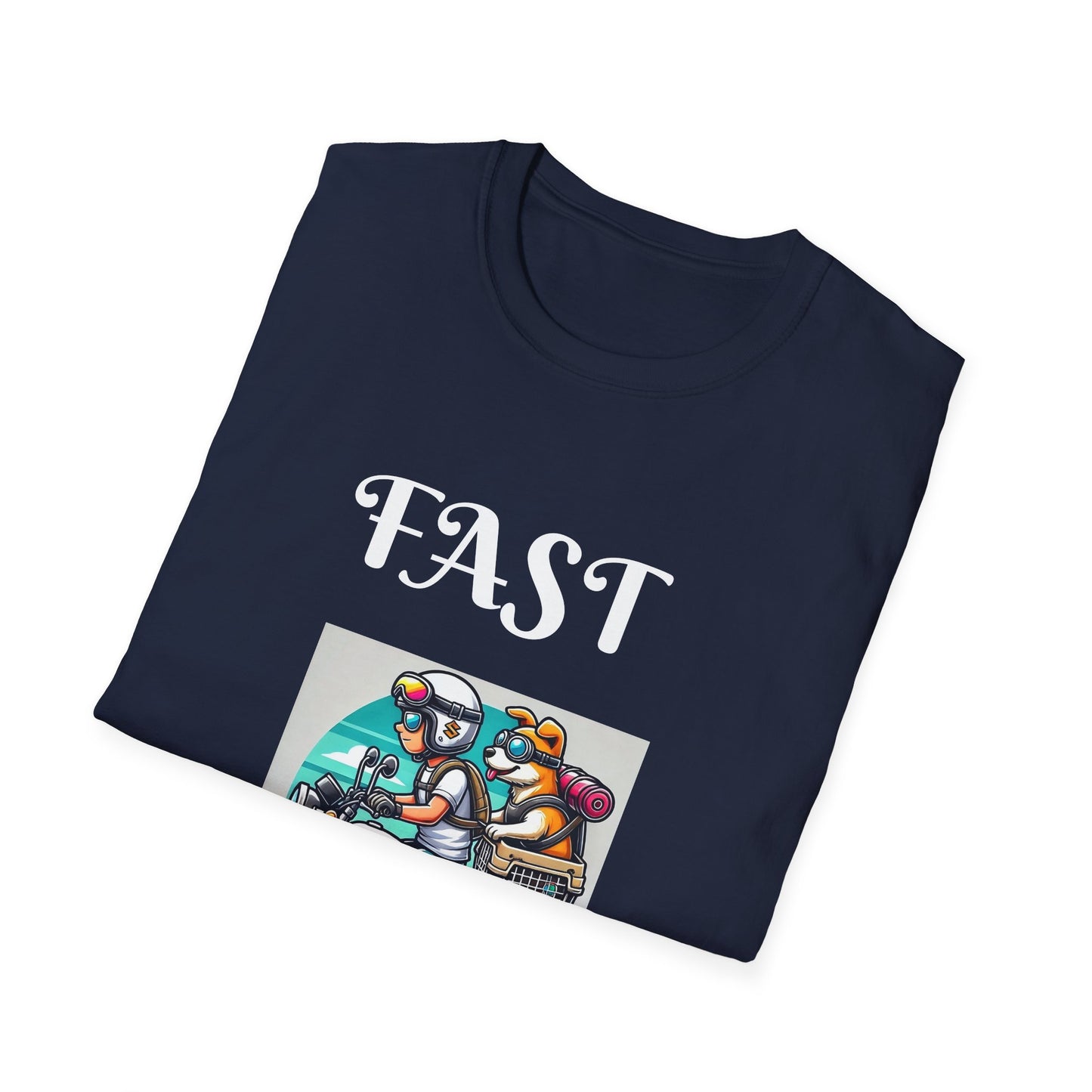 Fast & Furryous Unisex Softstyle T-Shirt - Fun Graphic Tee for Animal Lovers