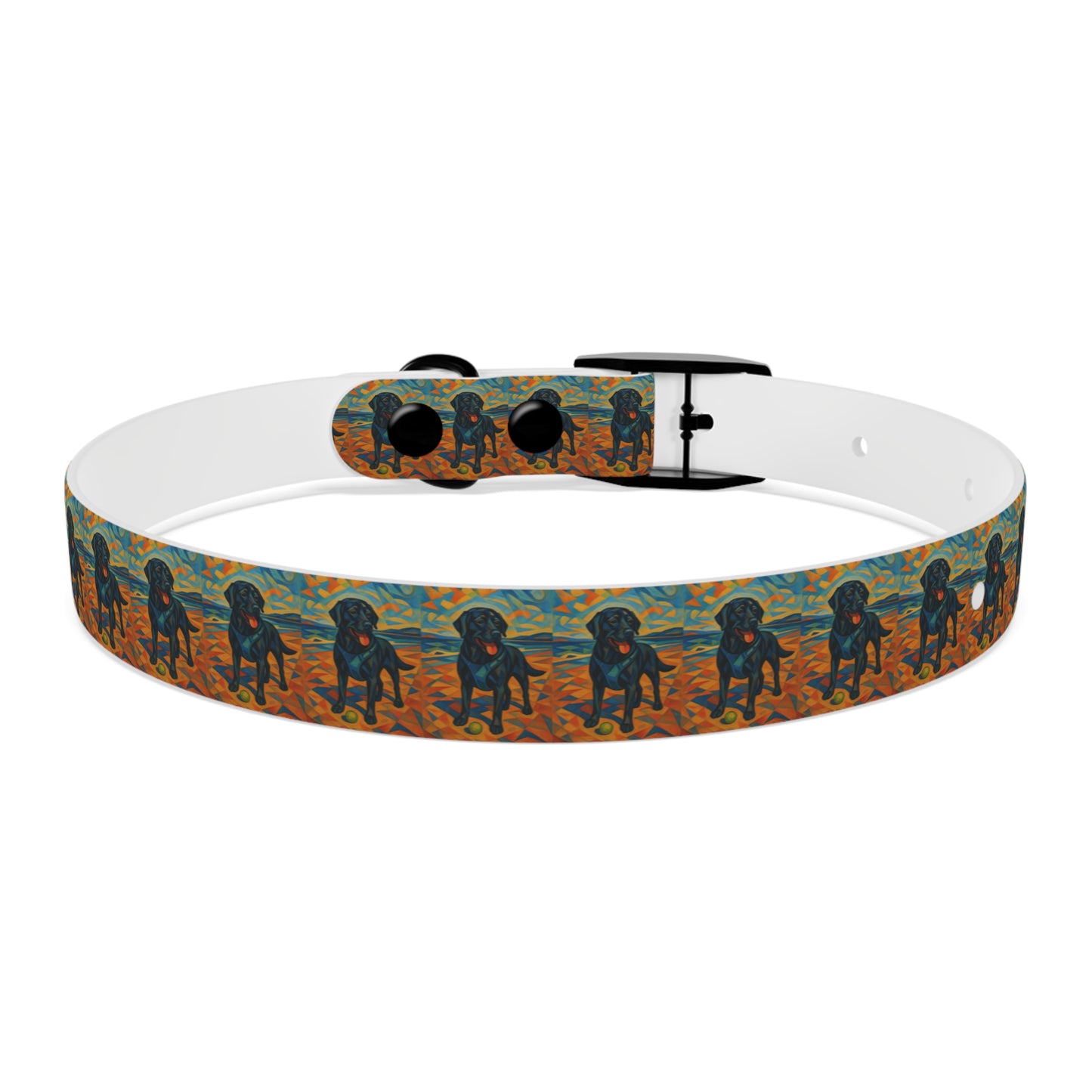 Vibrant Dog Collar with Playful Dog Design | Stylish Pet Accessory