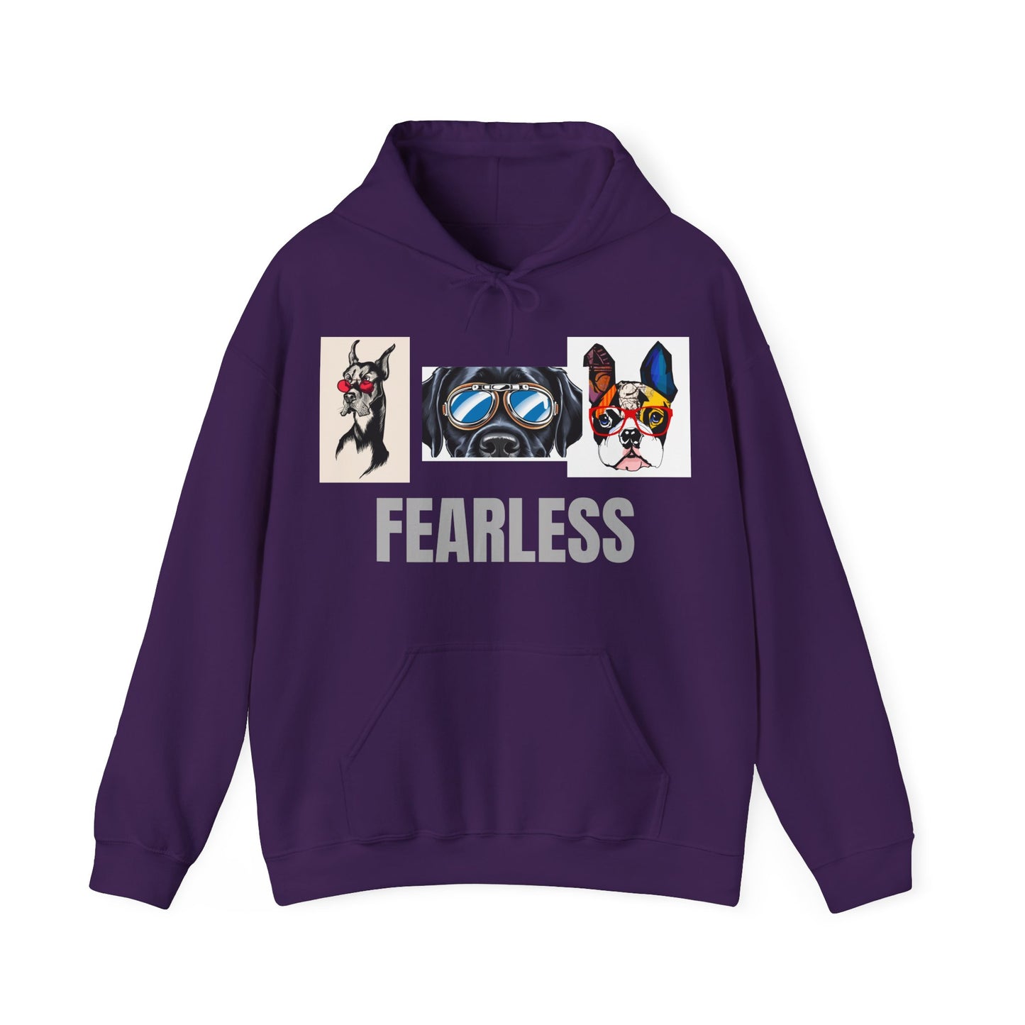 Fearless Dog Art Hoodie - Unisex Heavy Blend™