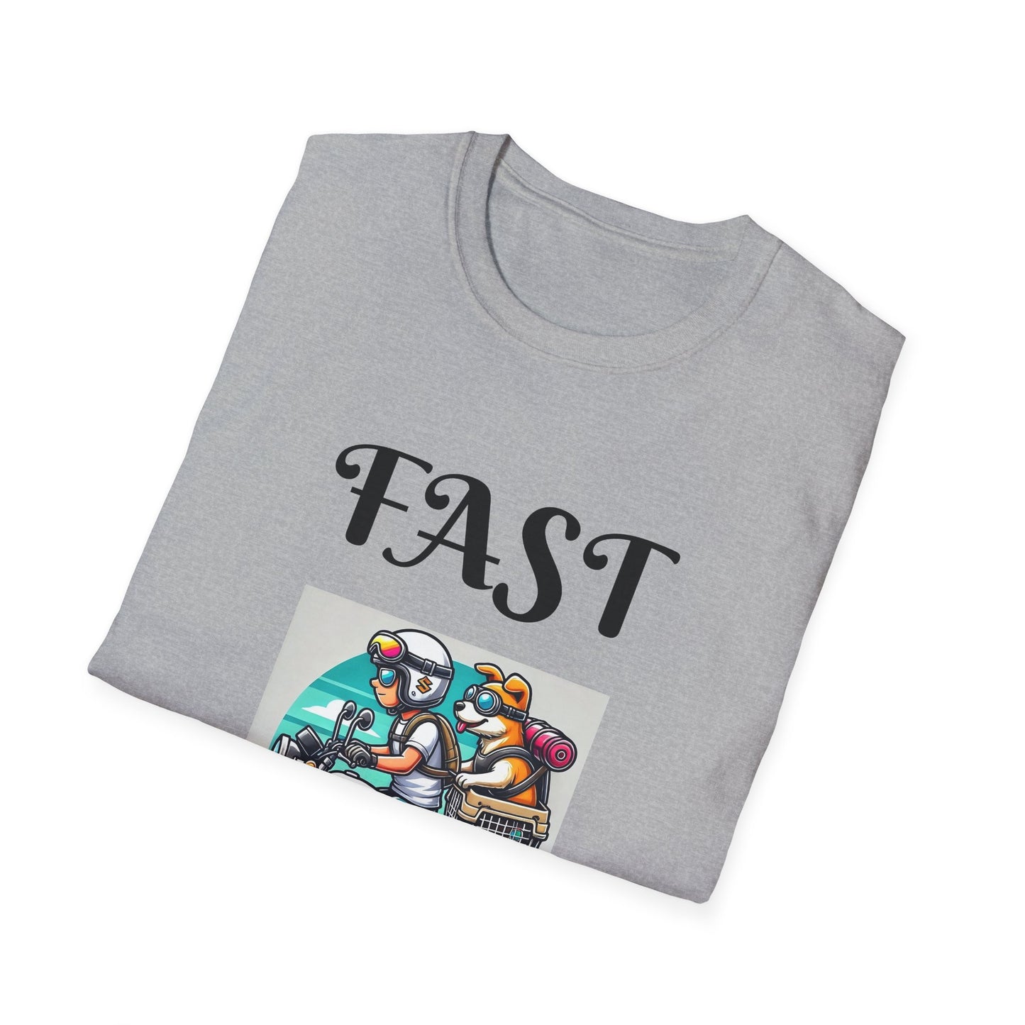 Fast & Furryous Unisex Softstyle T-Shirt - Fun Graphic Tee for Animal Lovers