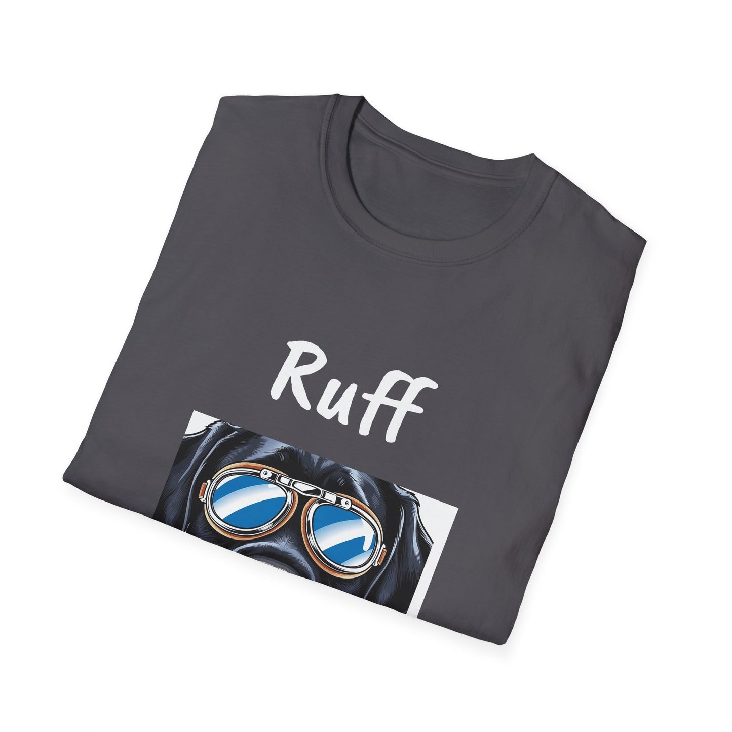 Ruff Rider Graphic T-Shirt - Unisex Softstyle Tee for Dog Lovers