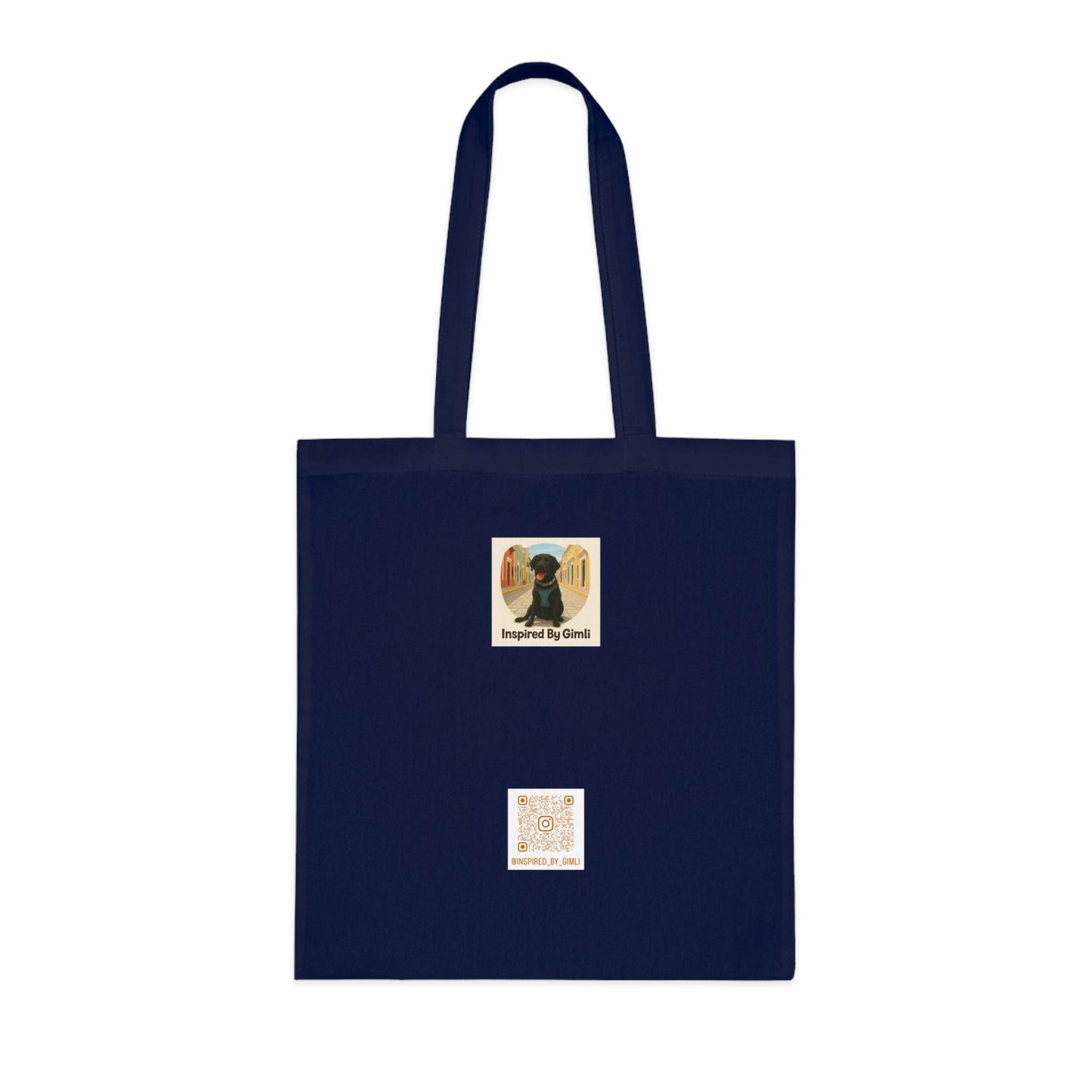 Artistic Dog Print Cotton Tote - Inspired by Nature & Adventure