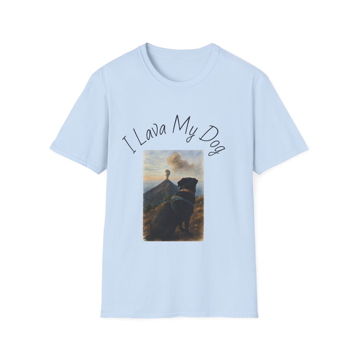 I Lava My Dog Unisex Softstyle T-Shirt – Perfect for Dog Lovers and Pet Owners