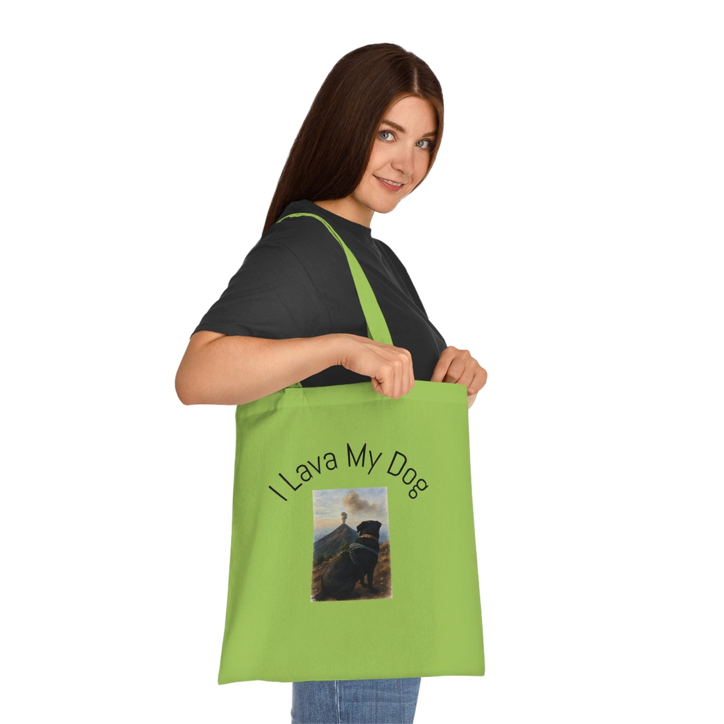 Artistic Dog Print Cotton Tote - Inspired by Nature & Adventure