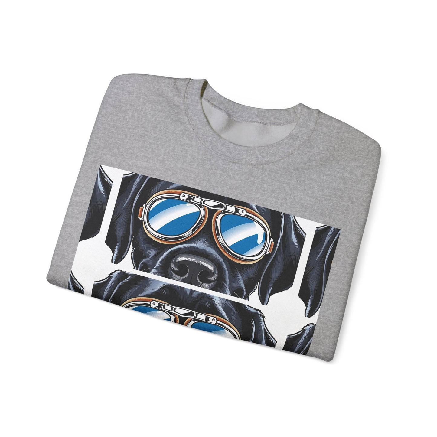 Dog Biker Crewneck Sweatshirt - Unisex Heavy Blend™
