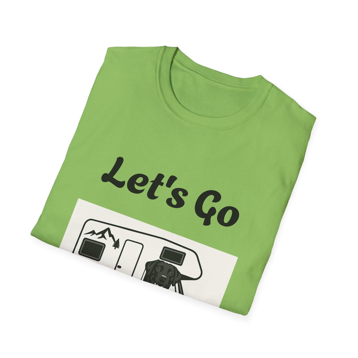 Unisex Softstyle T-Shirt 'Lets' Go Camping'