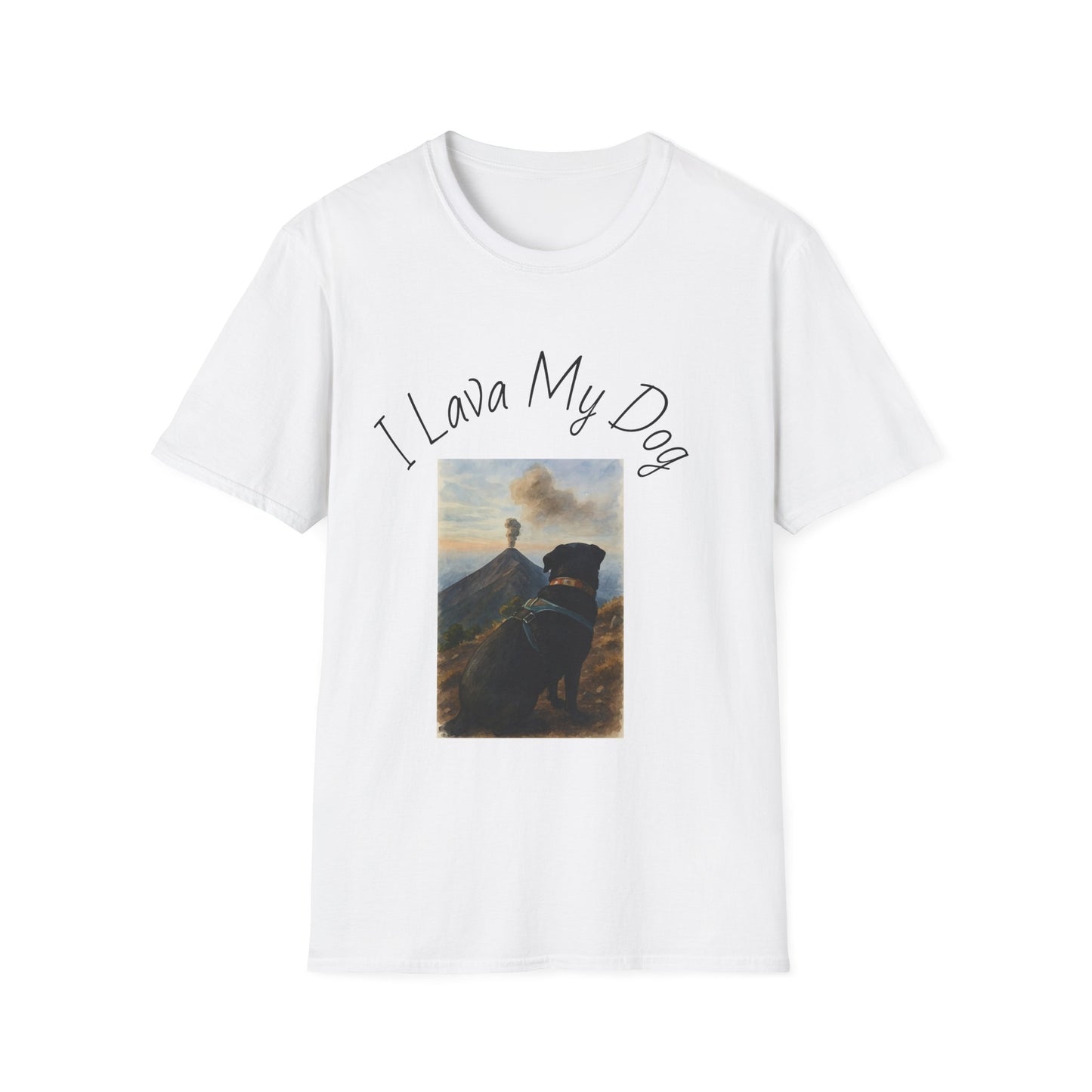 I Lava My Dog Unisex Softstyle T-Shirt – Perfect for Dog Lovers and Pet Owners