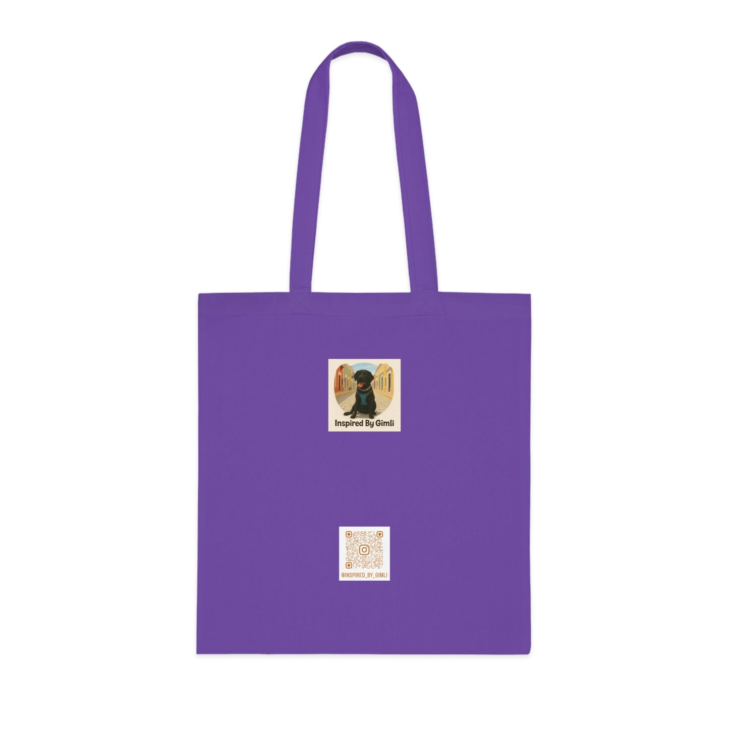 Artistic Dog Print Cotton Tote - Inspired by Nature & Adventure