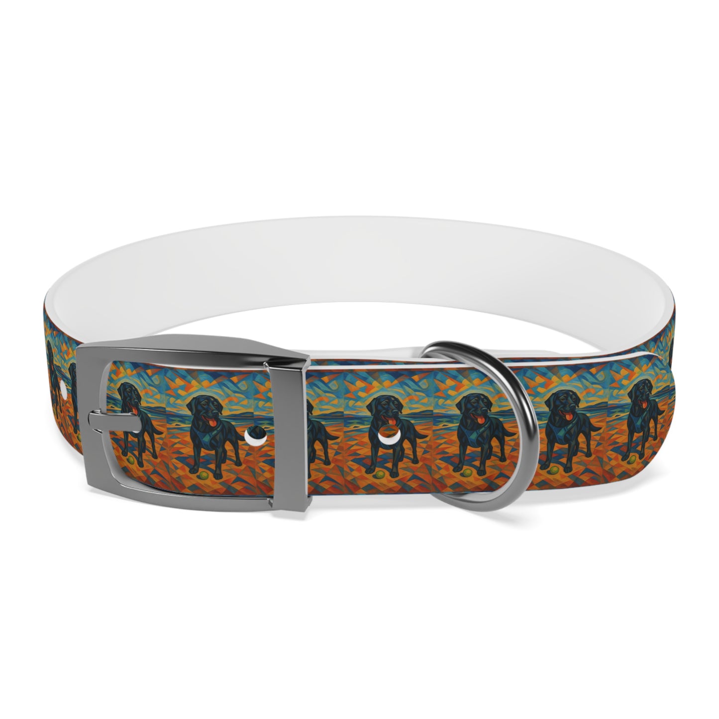 Vibrant Dog Collar with Playful Dog Design | Stylish Pet Accessory