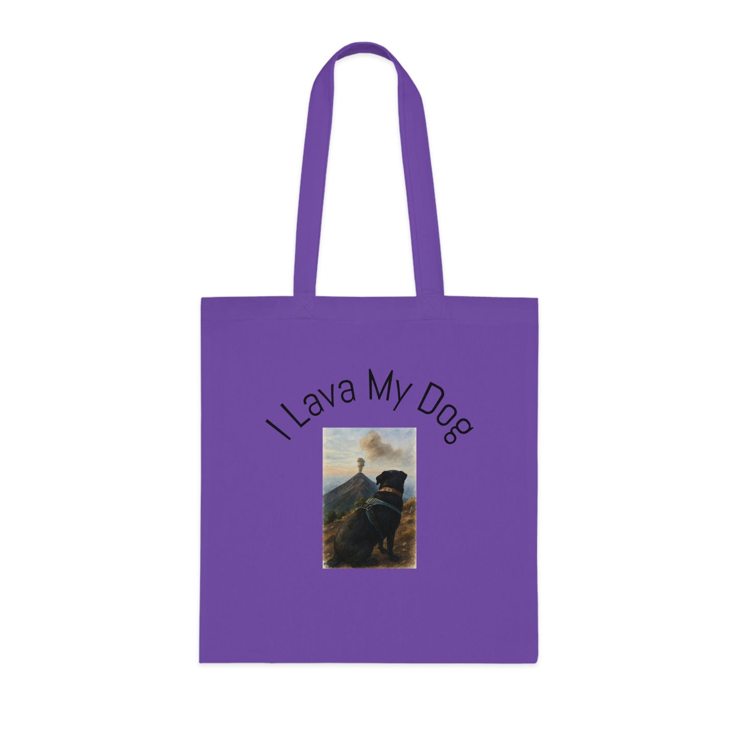 Artistic Dog Print Cotton Tote - Inspired by Nature & Adventure