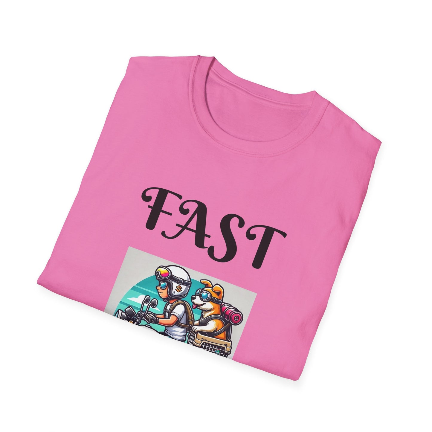 Fast & Furryous Unisex Softstyle T-Shirt - Fun Graphic Tee for Animal Lovers