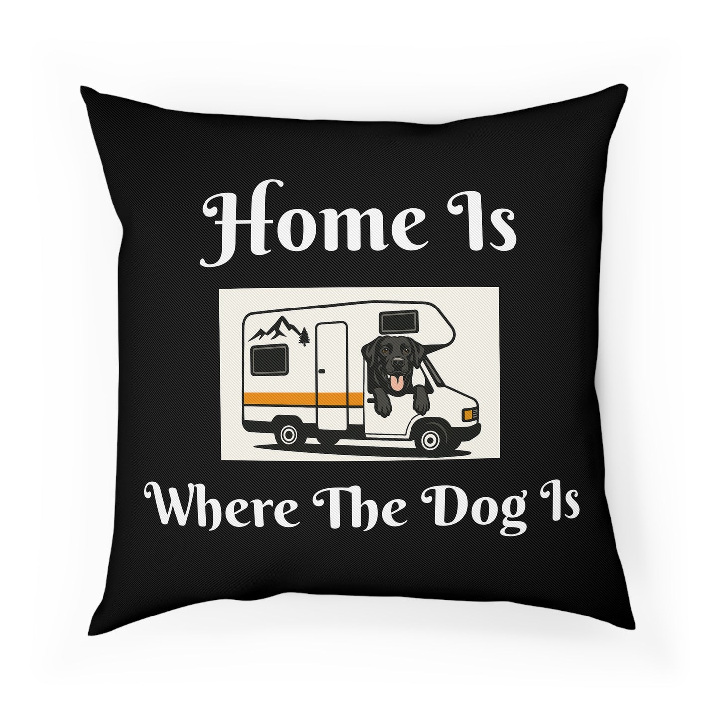 Home Is Where The Dog Is Cushion - Cozy Pet Lovers Decor