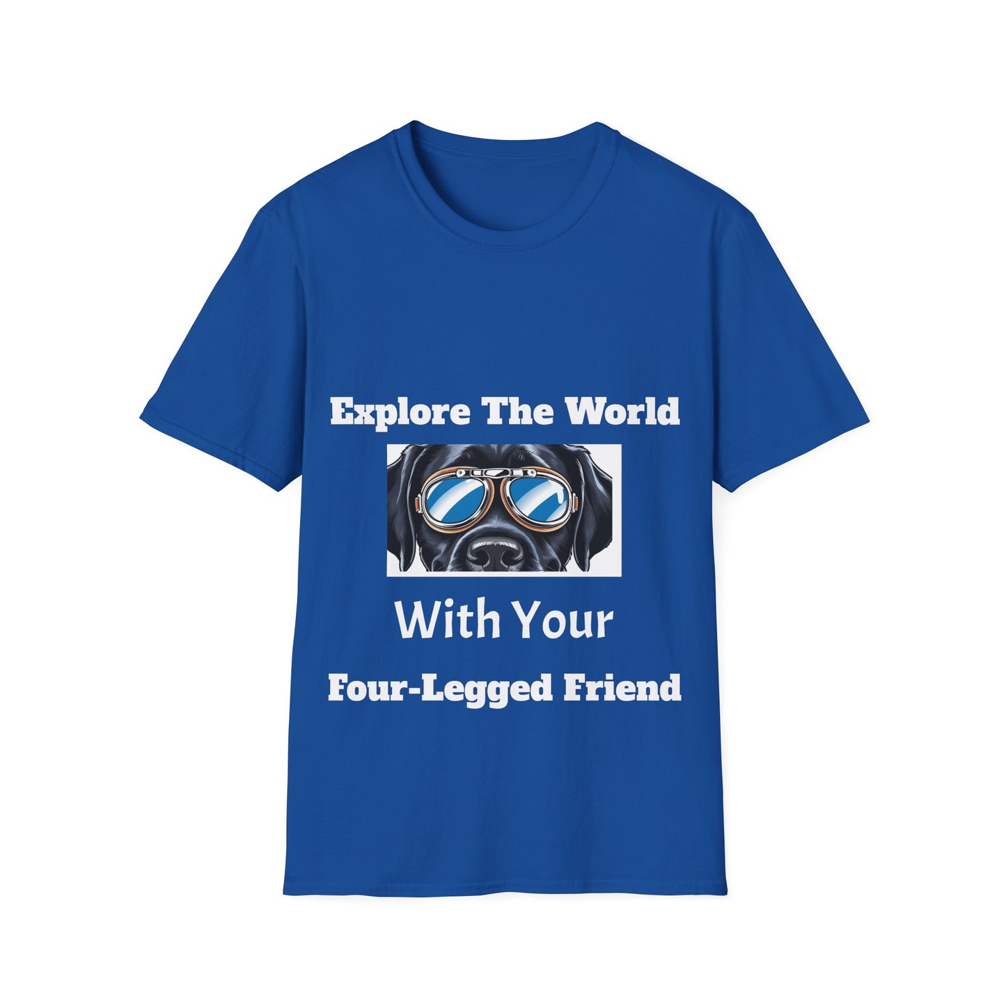 Explore The World Unisex Softstyle T-Shirt - Dog Lover Tee