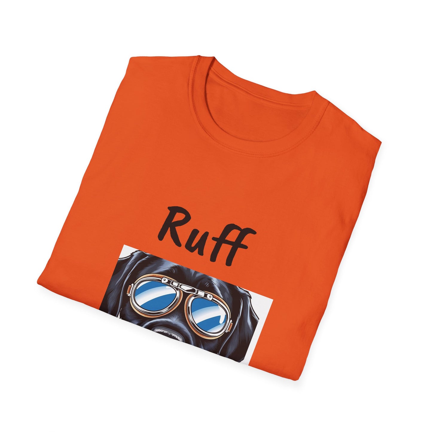 Ruff Rider Graphic T-Shirt - Unisex Softstyle Tee for Dog Lovers