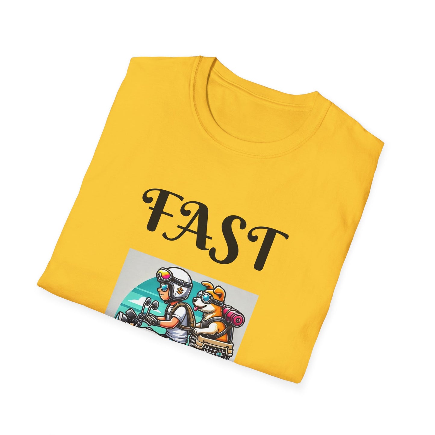Fast & Furryous Unisex Softstyle T-Shirt - Fun Graphic Tee for Animal Lovers