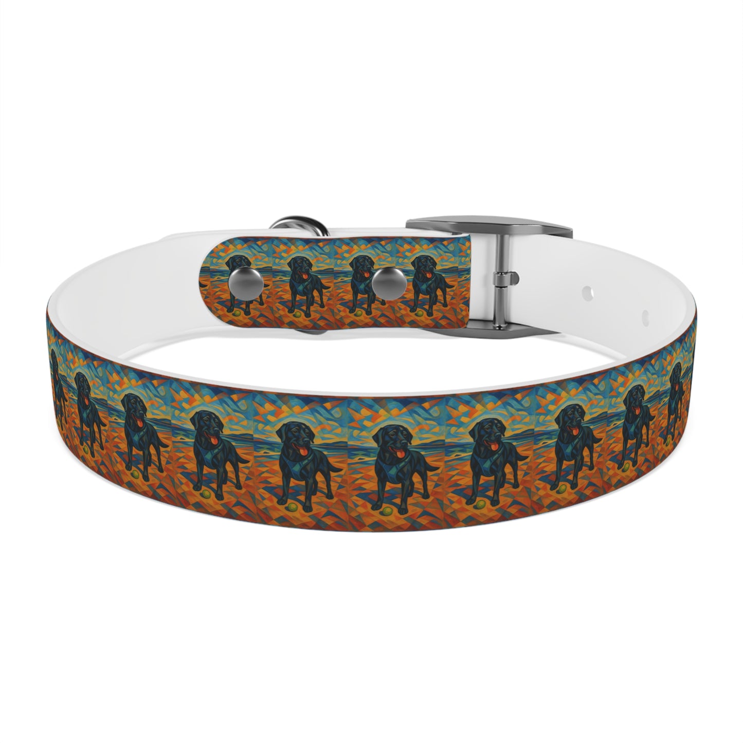Vibrant Dog Collar with Playful Dog Design | Stylish Pet Accessory