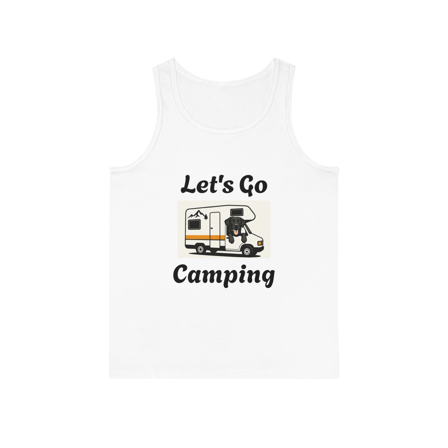 Let's Go Camping Unisex Tank Top - Softstyle Outdoor Tee for Adventure Lovers