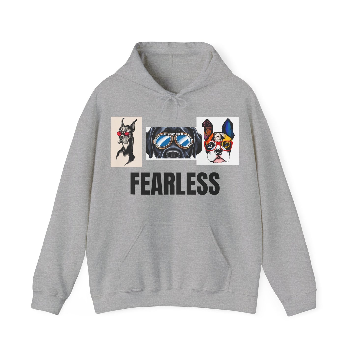 Fearless Dog Art Hoodie - Unisex Heavy Blend™