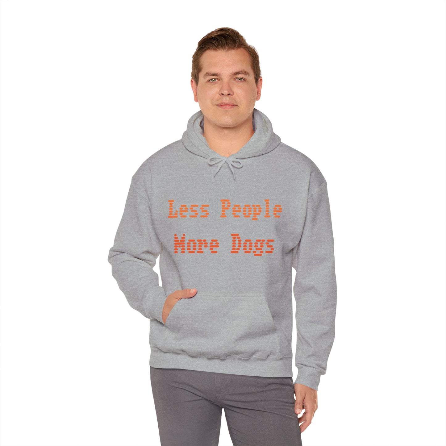 Less People More Dogs Hoodie - Unisex Heavy Blend™ Hooded Sweatshirt for Dog Lovers