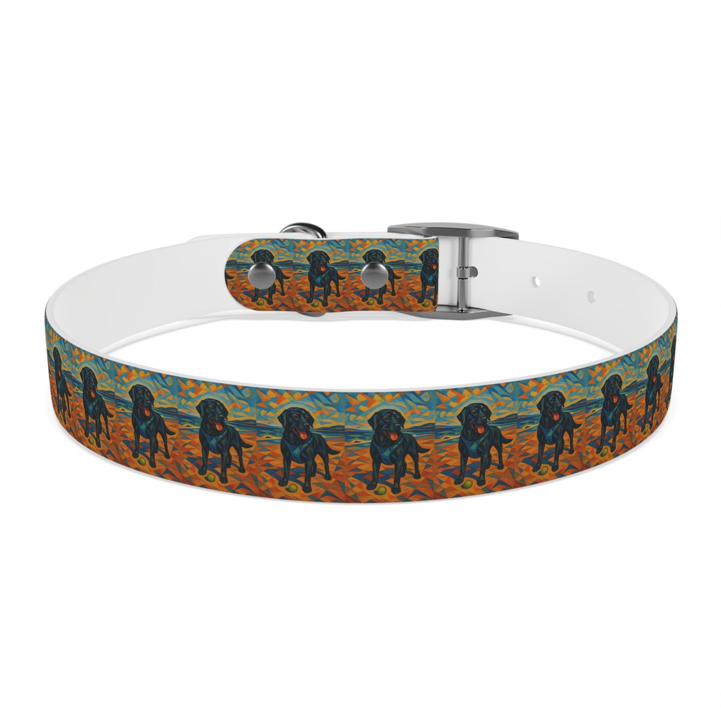 Vibrant Dog Collar with Playful Dog Design | Stylish Pet Accessory