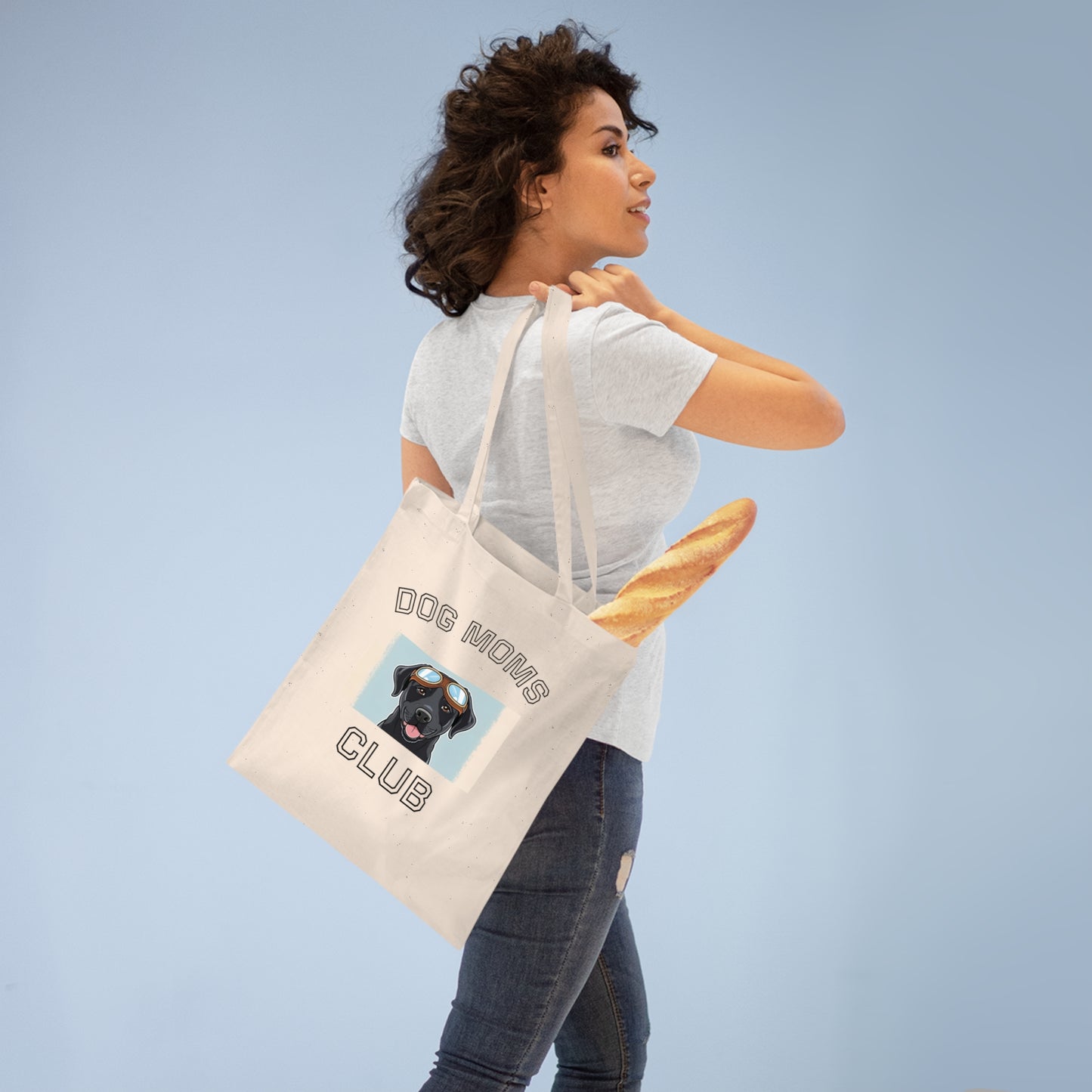 Dog Moms Club Tote Bag, Eco-Friendly Shopping Bag, Pet Lover Gift, Dog Owner Accessory, Dog-Themed Reusable Tote