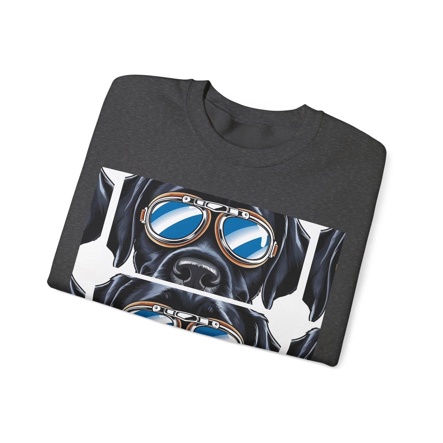 Dog Biker Crewneck Sweatshirt - Unisex Heavy Blend™
