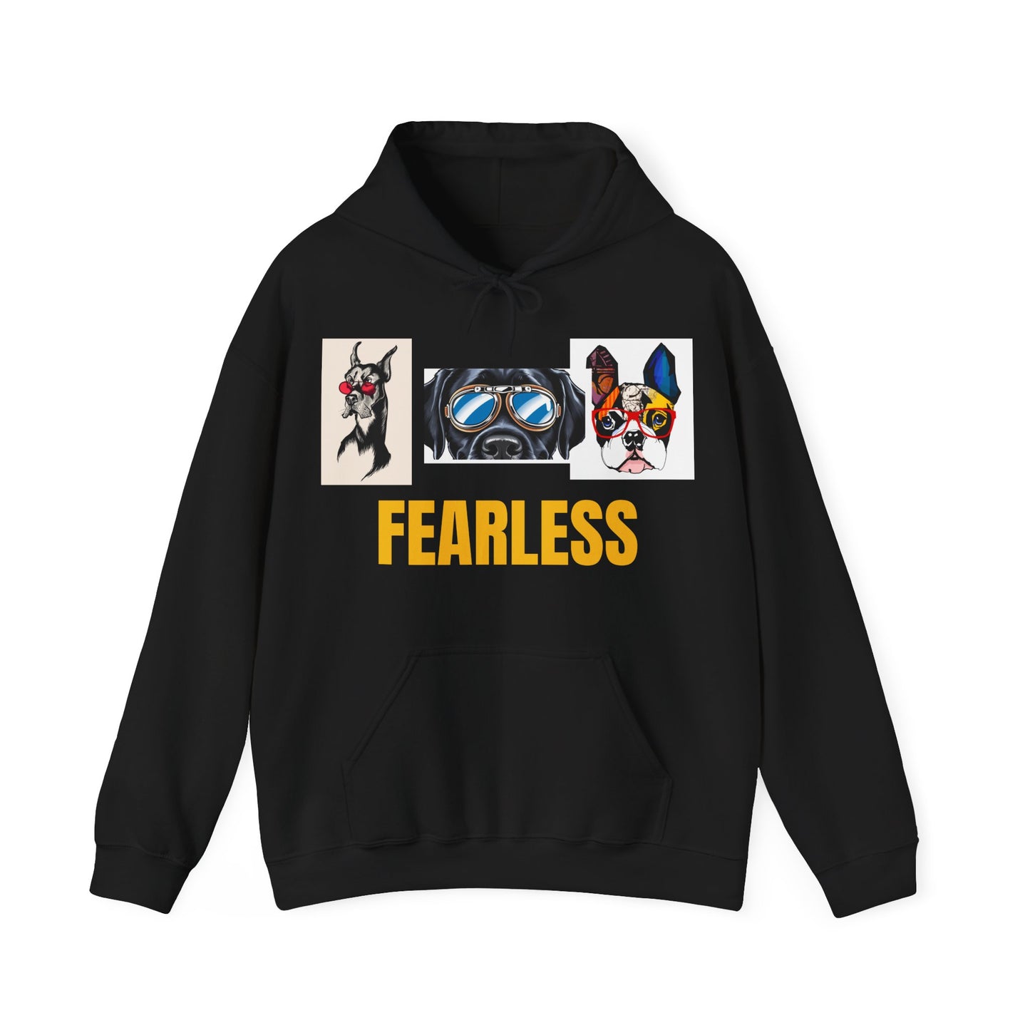 Fearless Dog Art Hoodie - Unisex Heavy Blend™