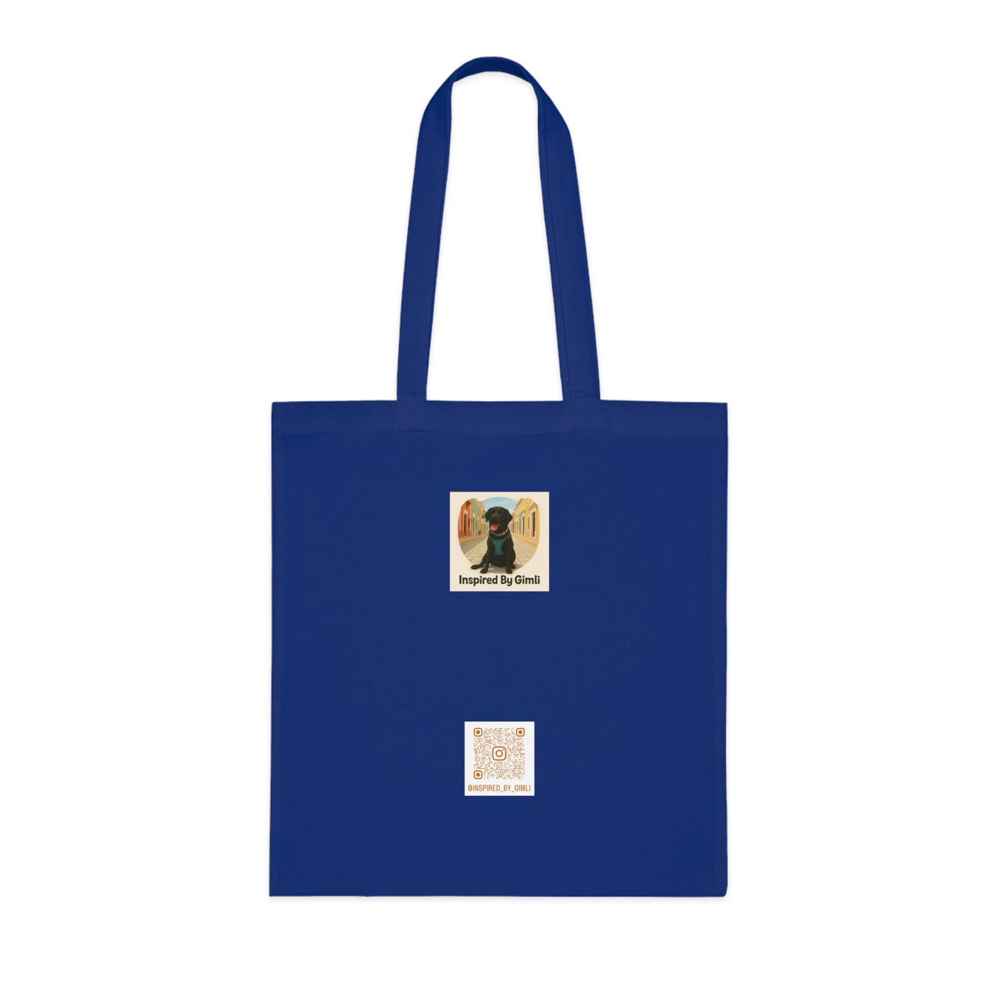 Artistic Dog Print Cotton Tote - Inspired by Nature & Adventure