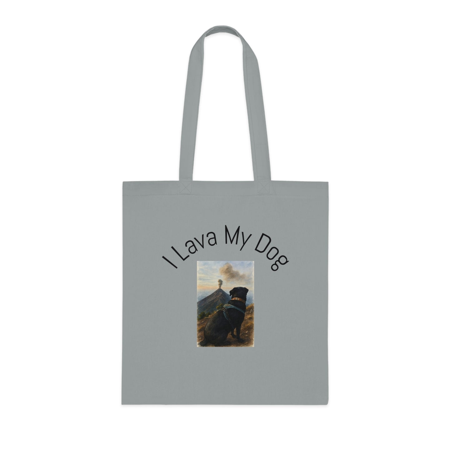Artistic Dog Print Cotton Tote - Inspired by Nature & Adventure