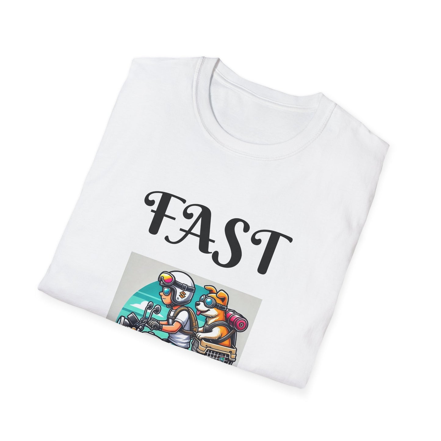 Fast & Furryous Unisex Softstyle T-Shirt - Fun Graphic Tee for Animal Lovers
