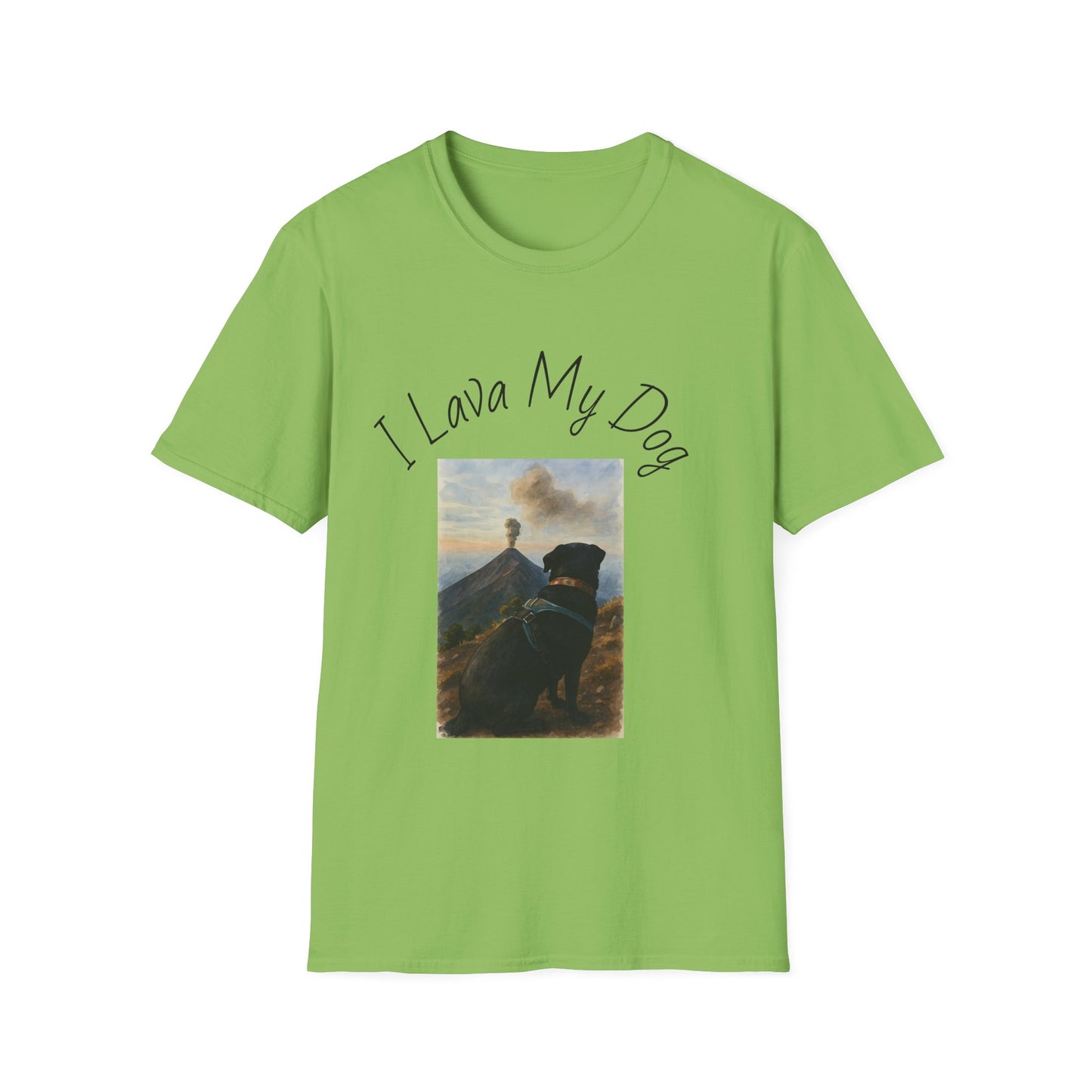 I Lava My Dog Unisex Softstyle T-Shirt – Perfect for Dog Lovers and Pet Owners