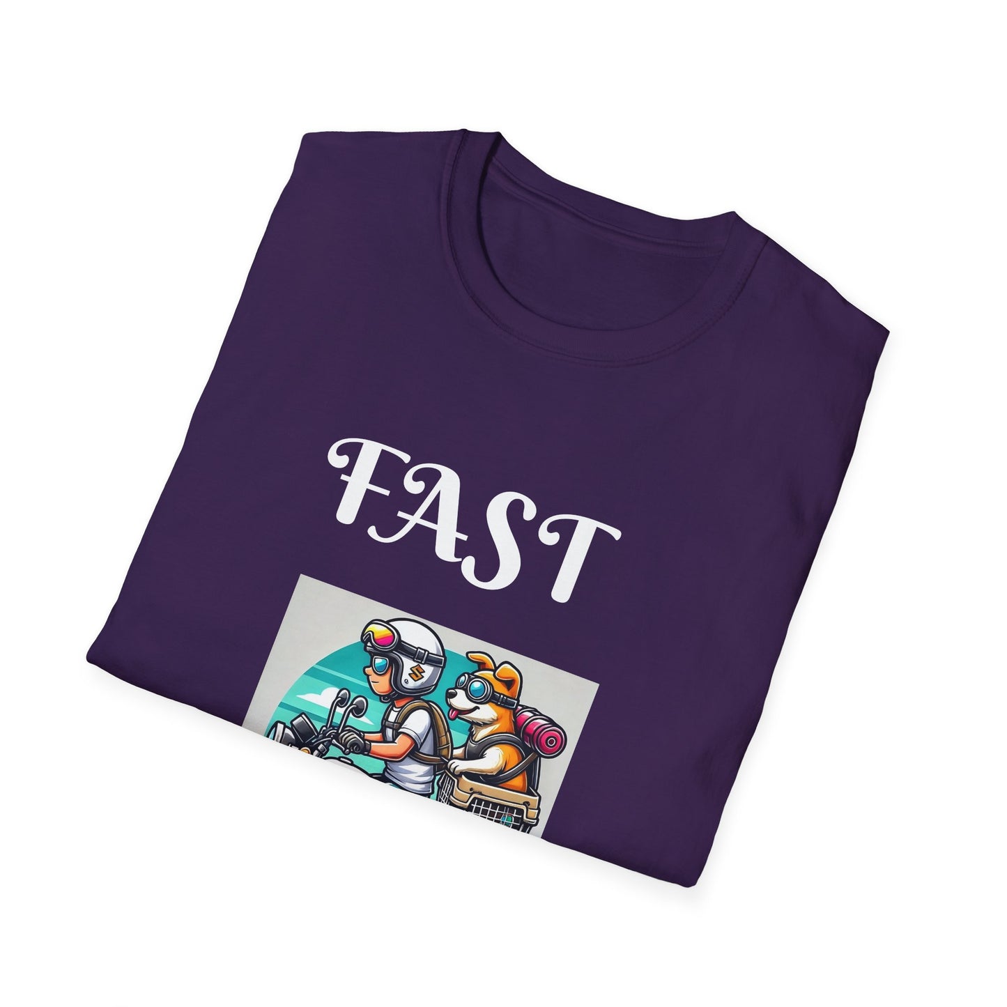 Fast & Furryous Unisex Softstyle T-Shirt - Fun Graphic Tee for Animal Lovers