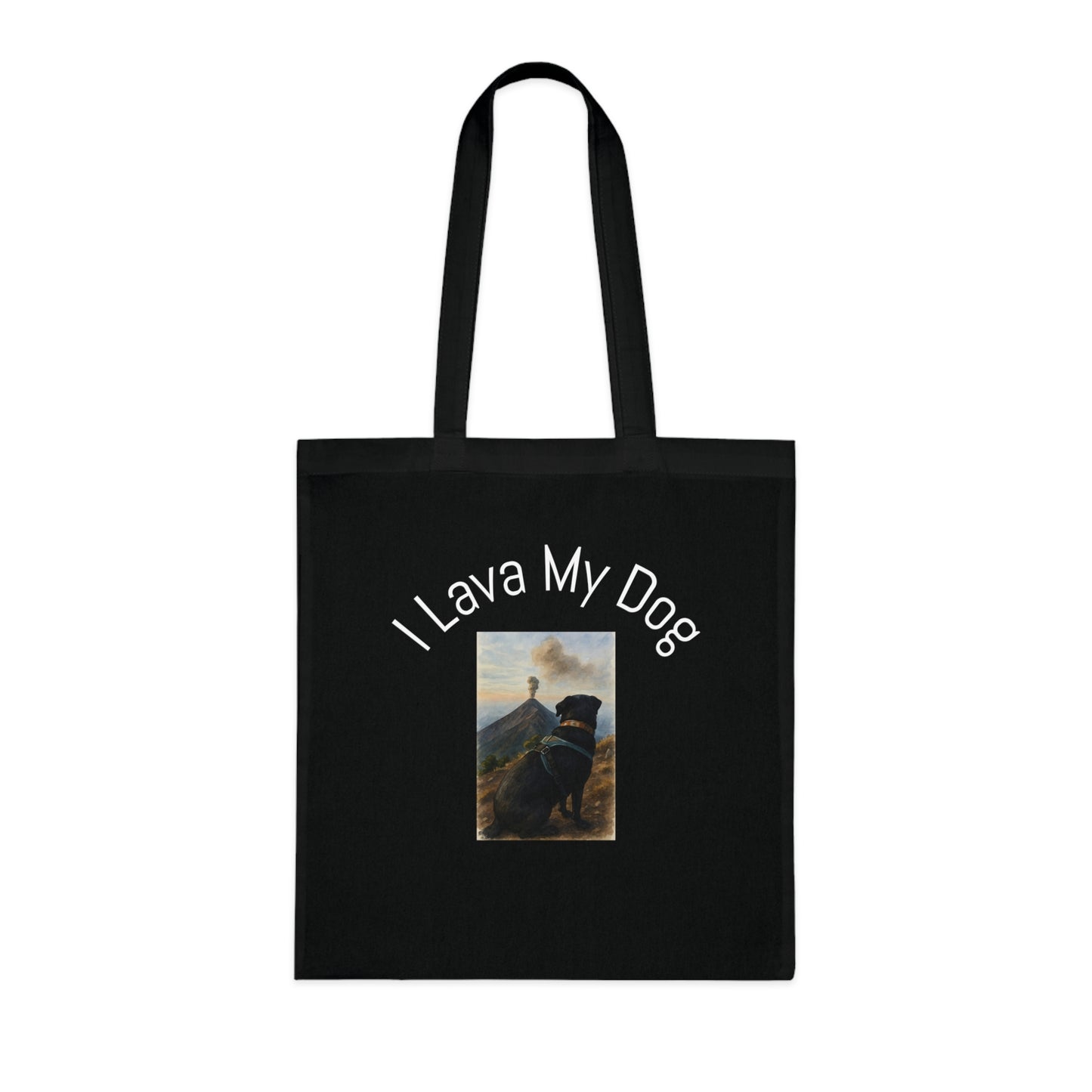 Artistic Dog Print Cotton Tote - Inspired by Nature & Adventure