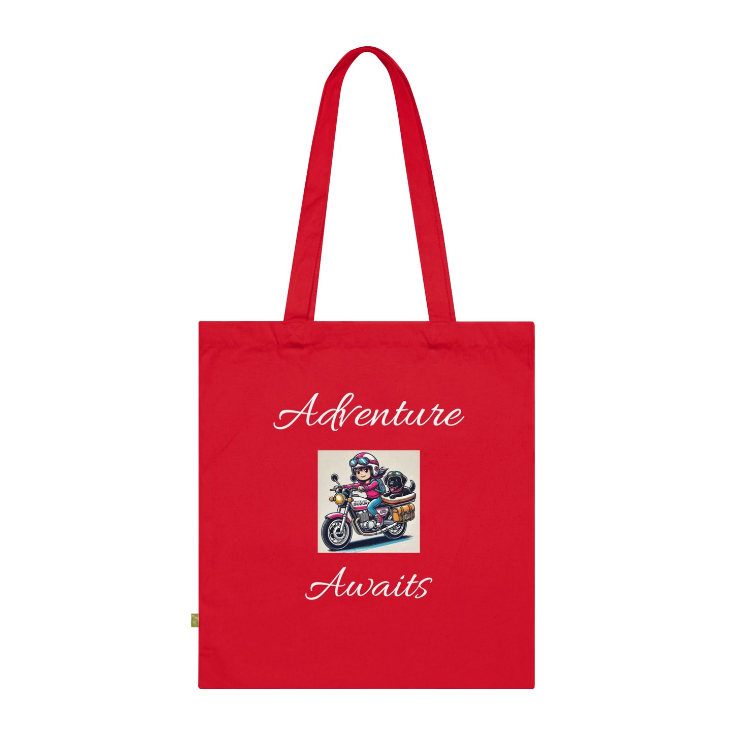 Adventure Pet Lover Organic Cotton Tote Bag - Eco-Friendly Messenger for Travel & Everyday Use