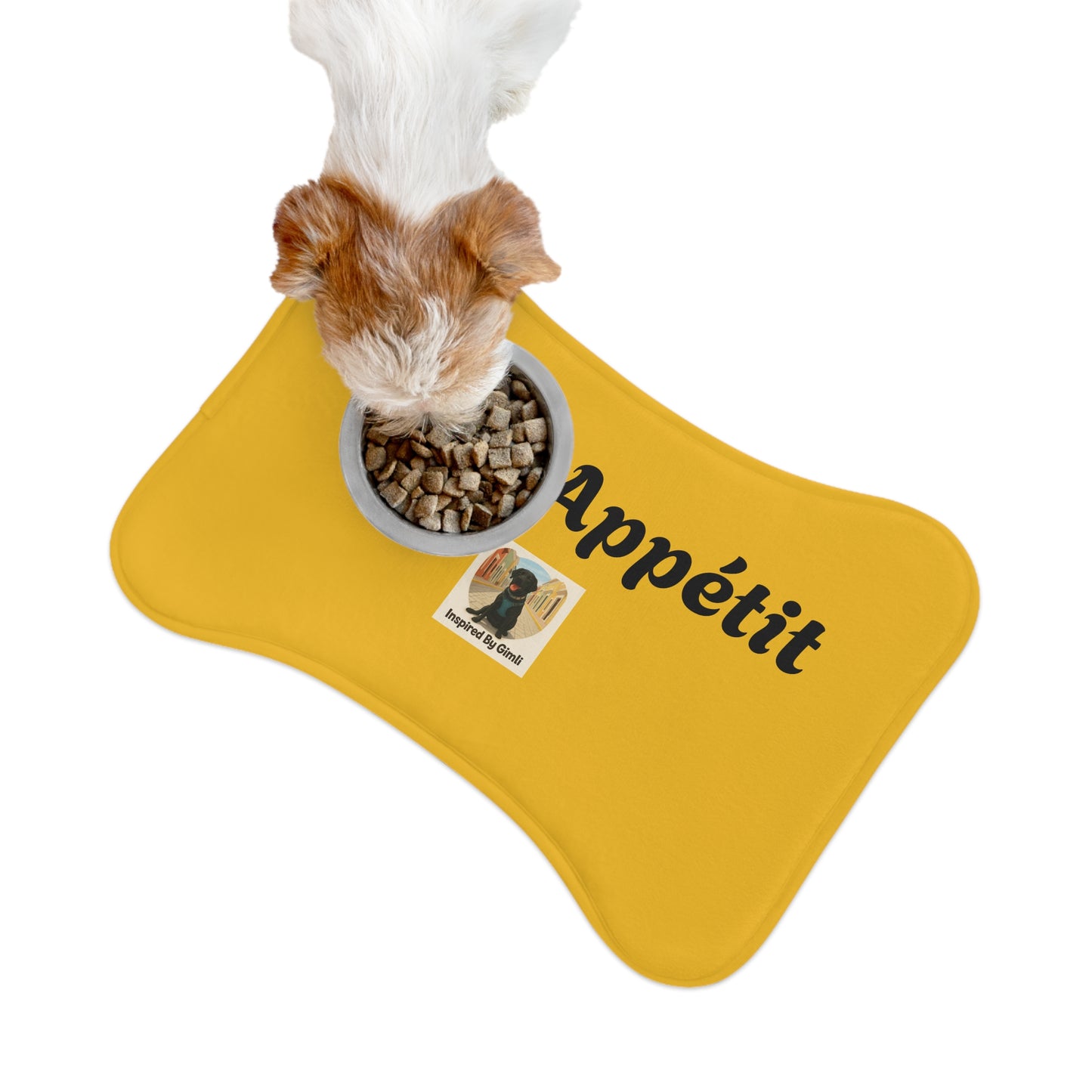 Bone Appétit Pet Feeding Mat - Fun Dog Food Station for Pet Lovers