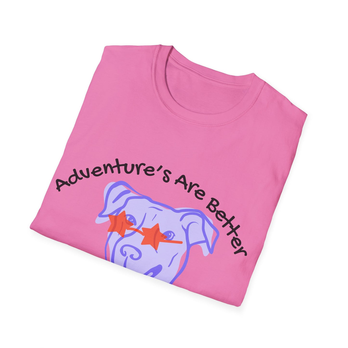 Adventure T-Shirt for Dog Lovers - "Adventures Are Better With A Wagging Tail!"