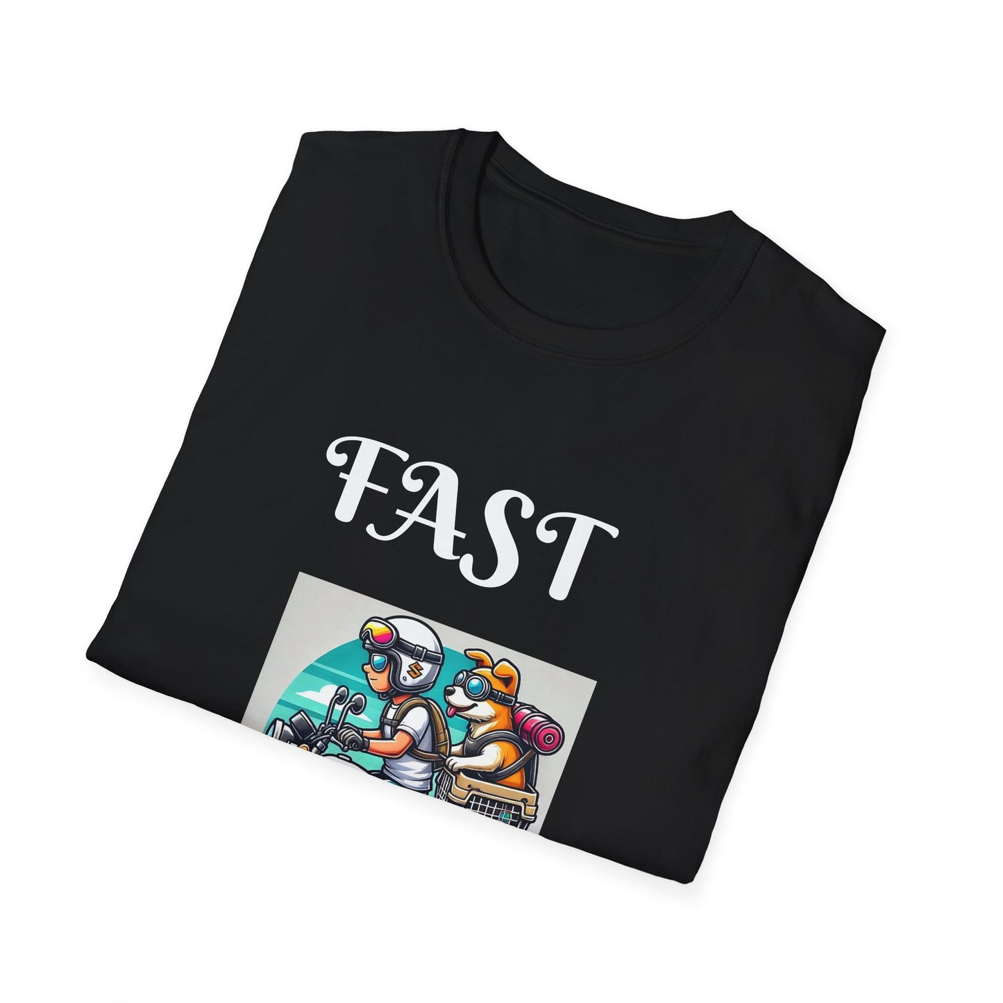 Fast & Furryous Unisex Softstyle T-Shirt - Fun Graphic Tee for Animal Lovers