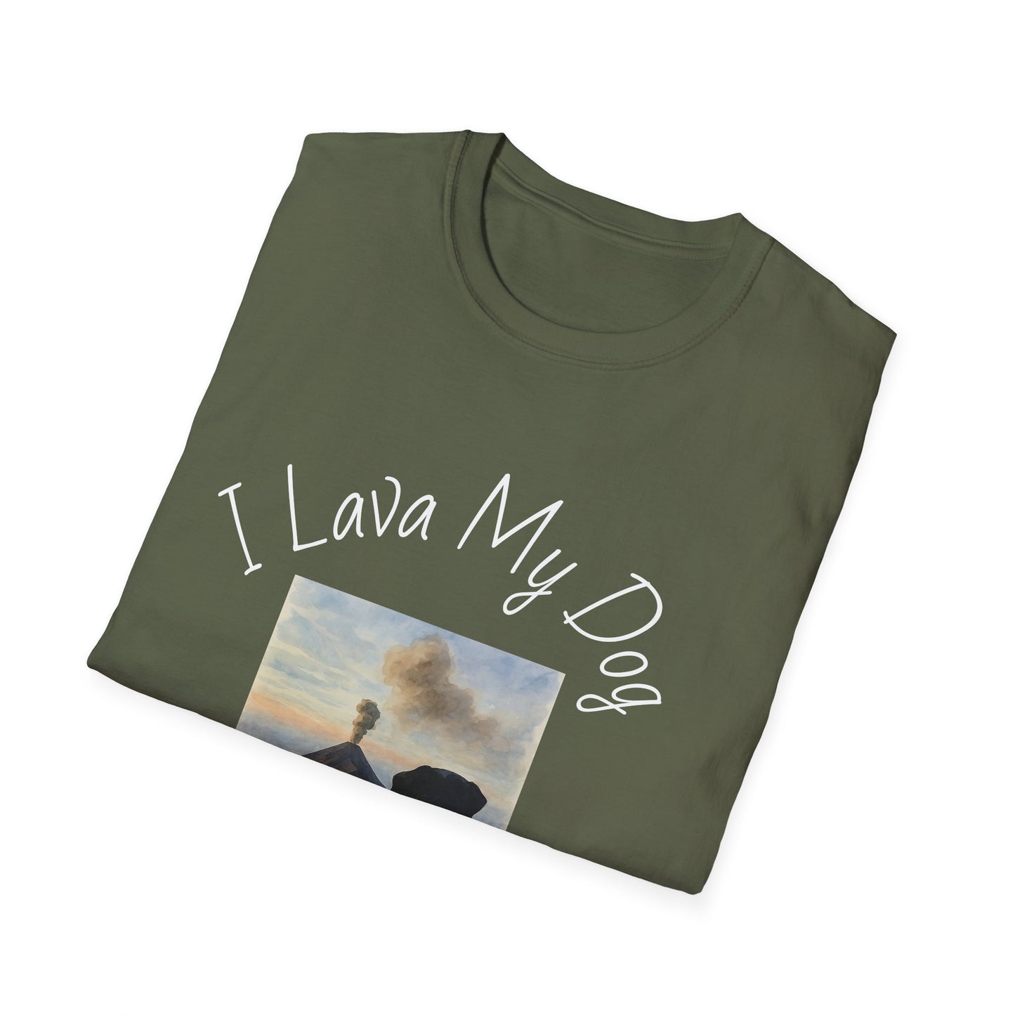 I Lava My Dog Unisex Softstyle T-Shirt – Perfect for Dog Lovers and Pet Owners