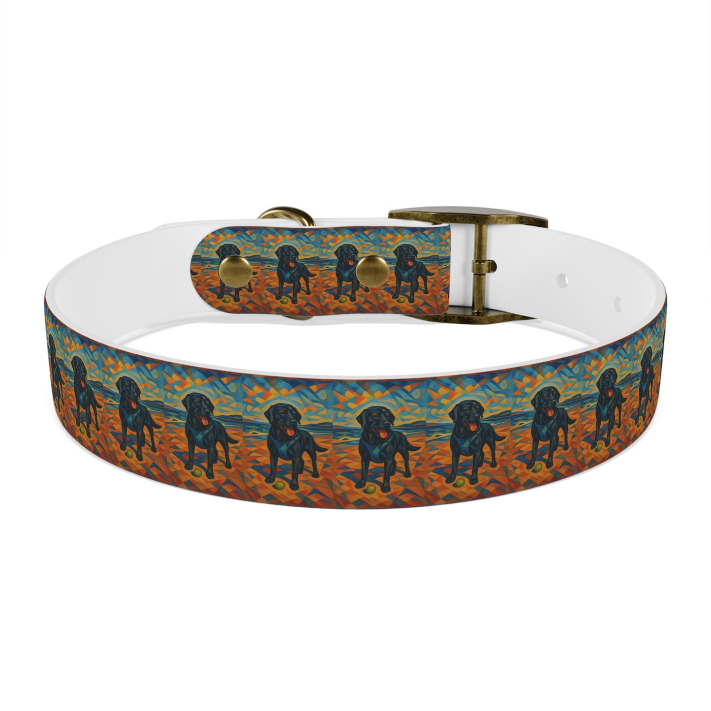 Vibrant Dog Collar with Playful Dog Design | Stylish Pet Accessory