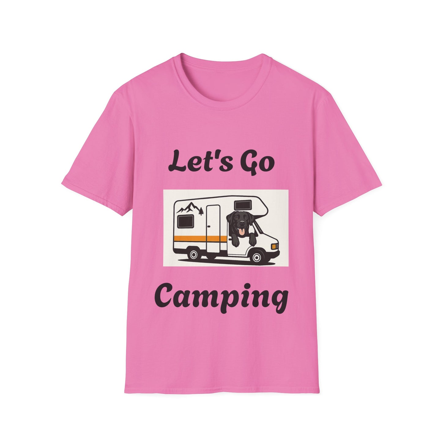 Unisex Softstyle T-Shirt 'Lets' Go Camping'